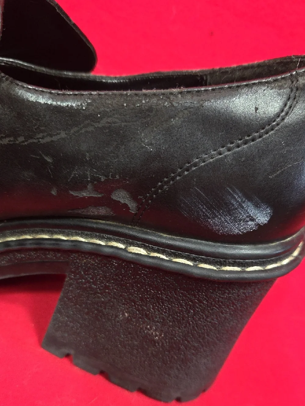 Y2K VINTAGE NO BOUNDARIES Chunky Heel Loafers Black Womens‎ Size 8.5